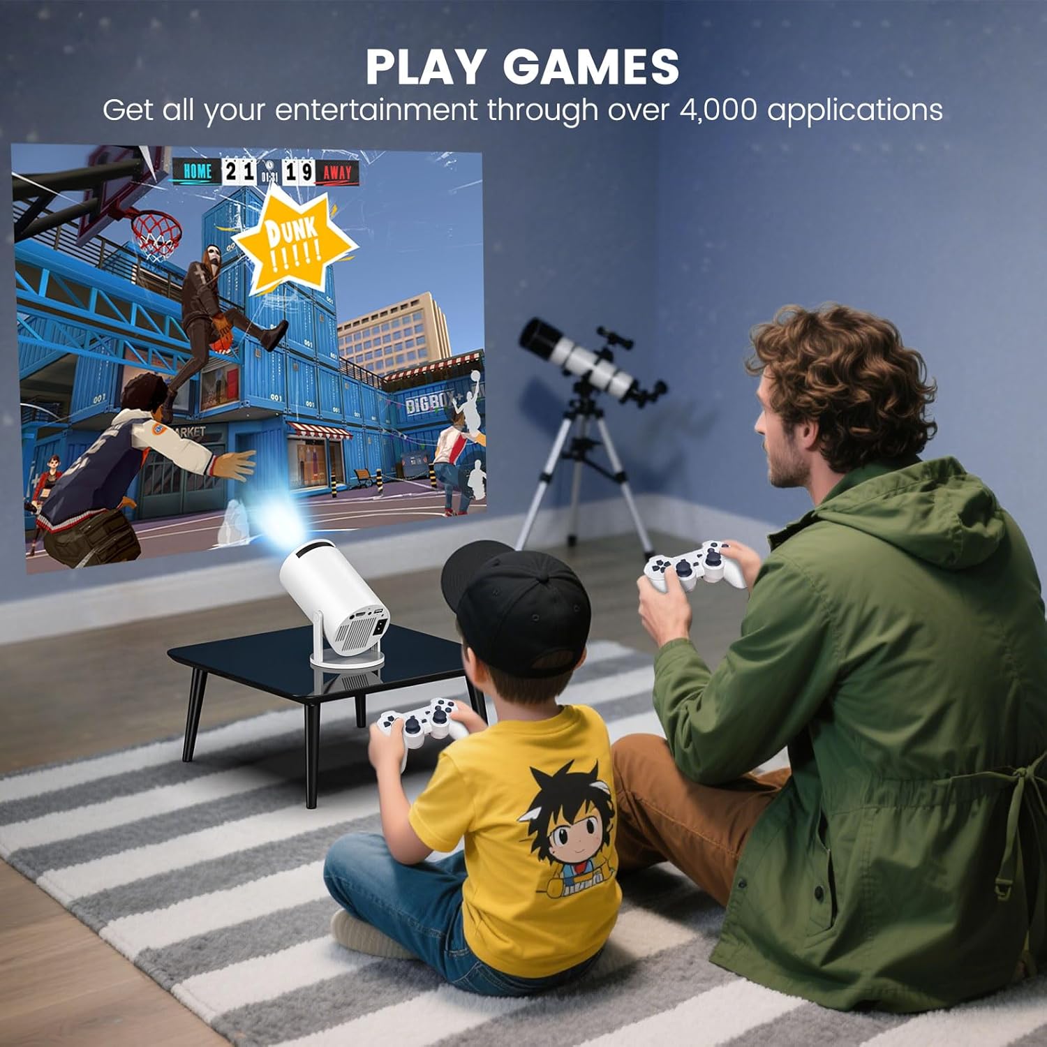 hy300pro game console mini projector hy300pro game console mini projector